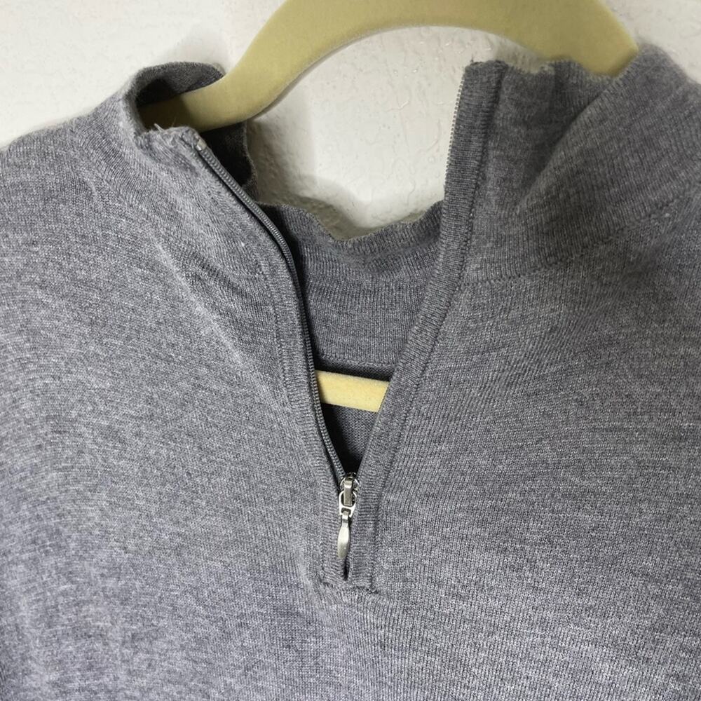 White House Black Market sweater dress Gray Neutral Dress size small Basic Y2K - Picture 6 of 6